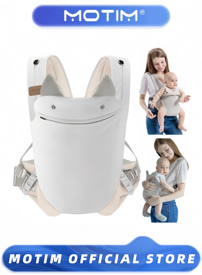 Motim Baby Carrier Newborn Baby Holder Hiking Backpack for Toddlers Adjustable Holder Portable Breathable Front and Back Carrier Bag for Infants Toddlers Babies Boys Girls  - Image 1