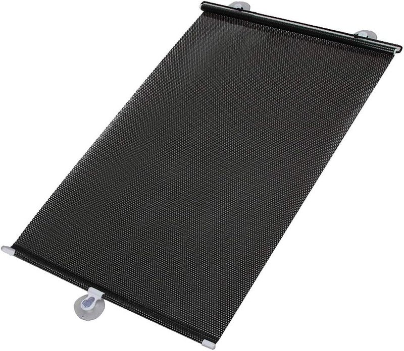 cheekyglo Retractable Car Window Baby Sun Shade Shield Cover Roll Curtain Visor, Telescopic Suction Cup Grid Sunshade Curtain, Suitable for Most Cars,SUV, Trucks,House and Office Window (M) - Image 1