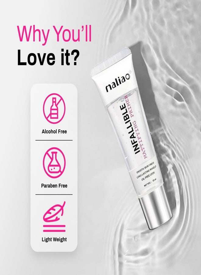 Maliao Infallible Mattifying Primer | Oil Control & Pore Minimizing | Long-Lasting & Lightweight Formula | Smooth Finish | 35ml - Image 2