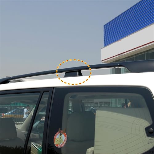 لـ تويوتا لاند كروزر برادو FJ120 J120 2003-2009 حامل سقف خارجي أسود حوامل أمتعة غطاء واقي مركزي ملحقات السيارة 2 قطع - Image 2