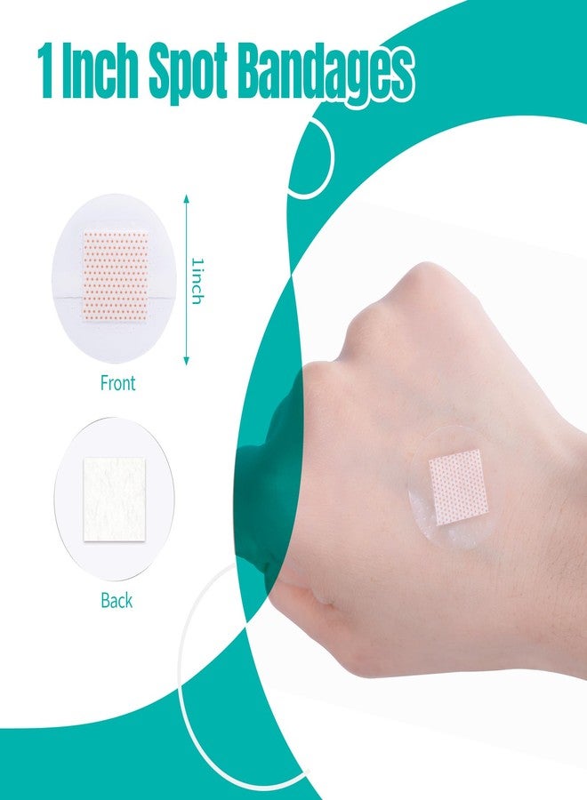 AndicAge 150pcs Adhesive Spot Bandages Waterproof PE Spot Bandages 0.87 Inch Diameter Clear Round Bandage for Wound Care and Small Incisions, 1 Box - Image 3