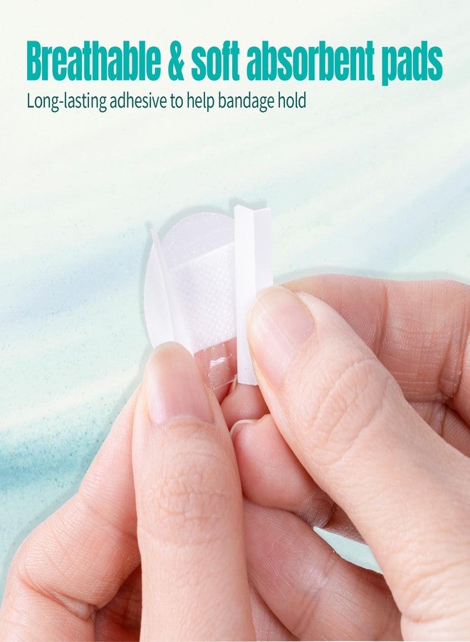 AndicAge 150pcs Adhesive Spot Bandages Waterproof PE Spot Bandages 0.87 Inch Diameter Clear Round Bandage for Wound Care and Small Incisions, 1 Box - Image 2