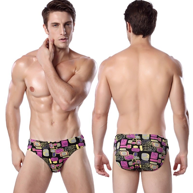 Quick-drying comfortable swimming trunks men''s five-point swimming trunks quick-drying fashion brand sexy loose anti-embarrassment plus size swimsuit - Image 1