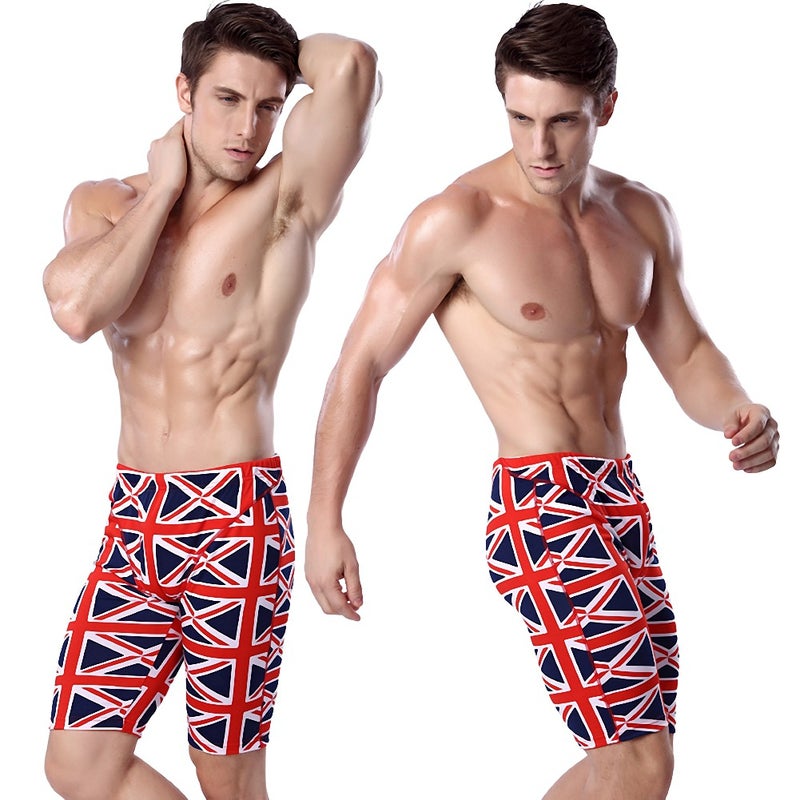 Quick-drying comfortable swimming trunks men''s five-point swimming trunks quick-drying fashion brand sexy loose anti-embarrassment plus size swimsuit - Image 5