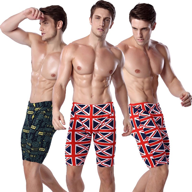 Quick-drying comfortable swimming trunks men''s five-point swimming trunks quick-drying fashion brand sexy loose anti-embarrassment plus size swimsuit - Image 2