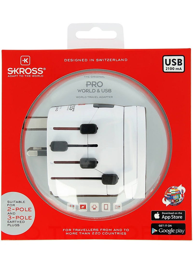 SKROSS Pro World And USB Connector Hub White - Image 3
