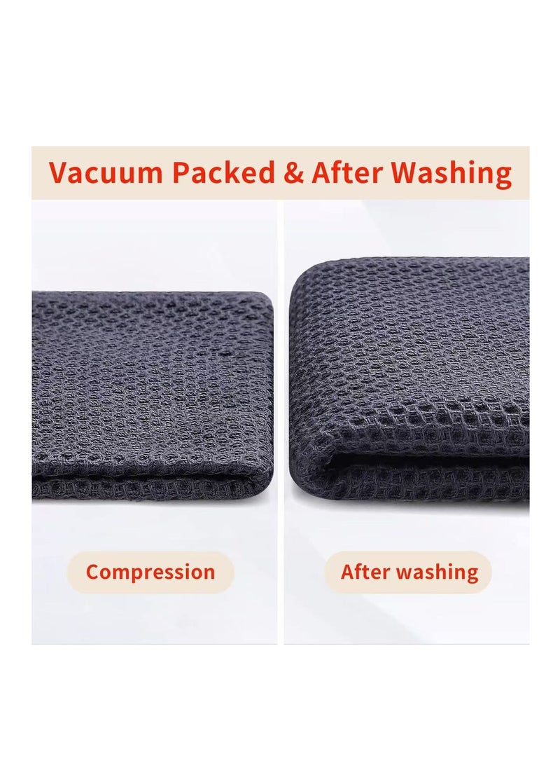 Generic - 100% Cotton Kitchen Towel Towels Tea Towel Dish Towel Cleaning Cloth Washcloth Rag Super Soft Absorbent and Quick Drying Rag, 34x34 CM, 4 Pack (Mixed Colors) - Image 1