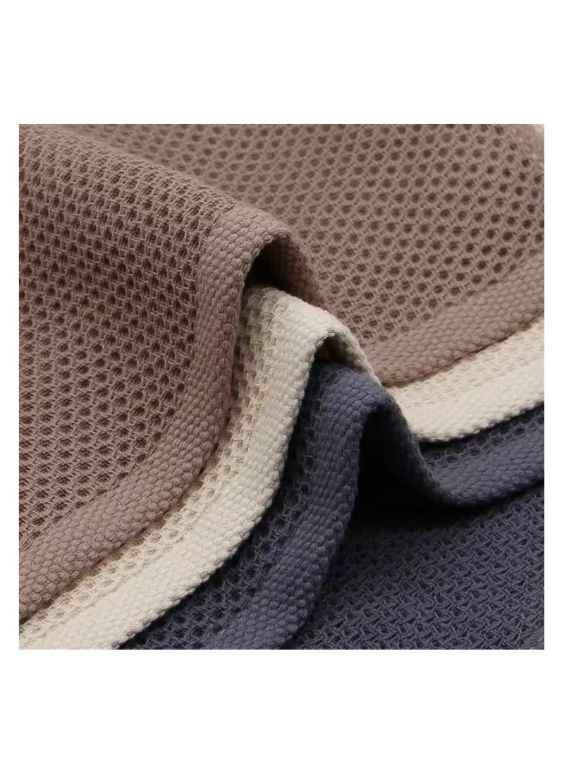 Generic - 100% Cotton Kitchen Towel Towels Tea Towel Dish Towel Cleaning Cloth Washcloth Rag Super Soft Absorbent and Quick Drying Rag, 34x34 CM, 4 Pack (Mixed Colors) - Image 1