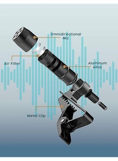 ELTRAZONE iPhone Lavalier Microphone - VEYDA VD-LL1 Lightning Adapter Lav Lapel Clip-on Omnidirectional Condenser Mic  - Image 3