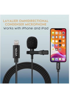 ELTRAZONE iPhone Lavalier Microphone - VEYDA VD-LL1 Lightning Adapter Lav Lapel Clip-on Omnidirectional Condenser Mic  - Image 2