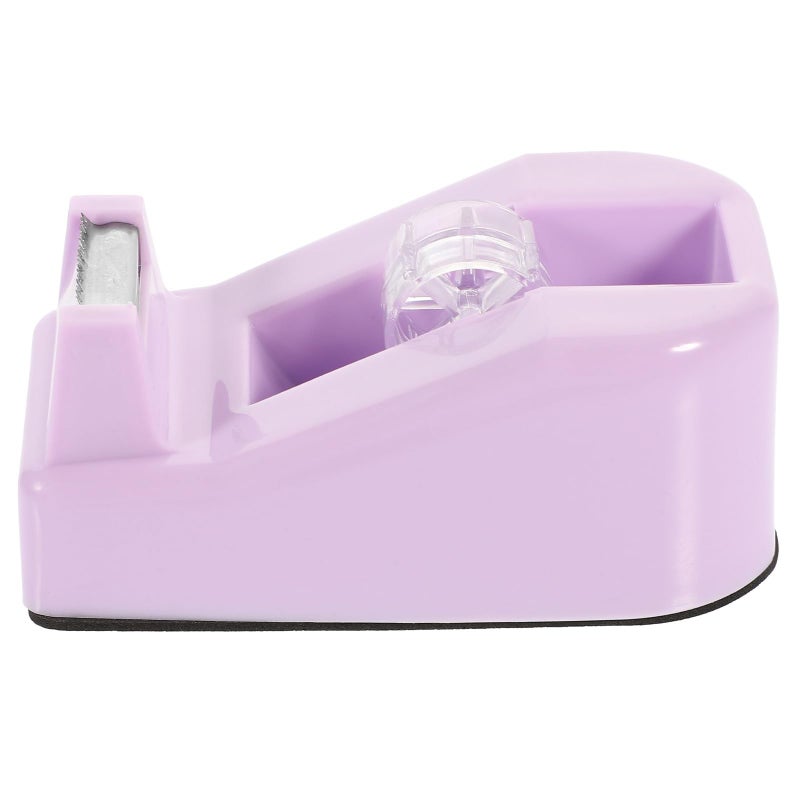 Lavender Purple Compact Tape Dispenser With Cutter For Office Packaging School Supplies - Image 2