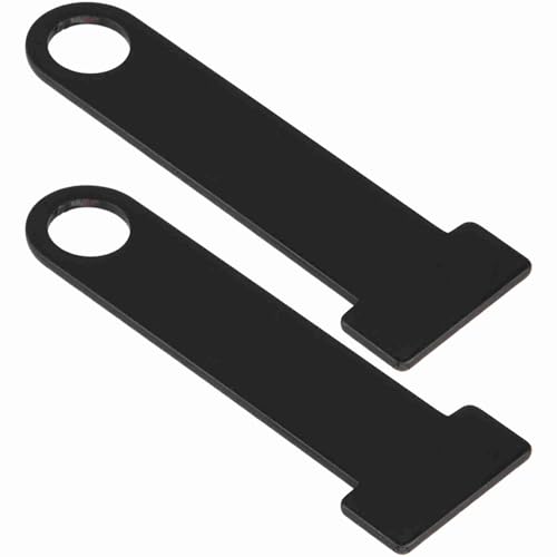 Kodrily 1 Pair Motorcycle Helmet Lock Extension Universal Strap Dring Lock Helmet Strap D Ring Stainless Steel D Ring Lock Extension for Motorcycle Modification Black - Image 1