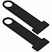 Kodrily 1 Pair Motorcycle Helmet Lock Extension Universal Strap Dring Lock Helmet Strap D Ring Stainless Steel D Ring Lock Extension for Motorcycle Modification Black - Image 2