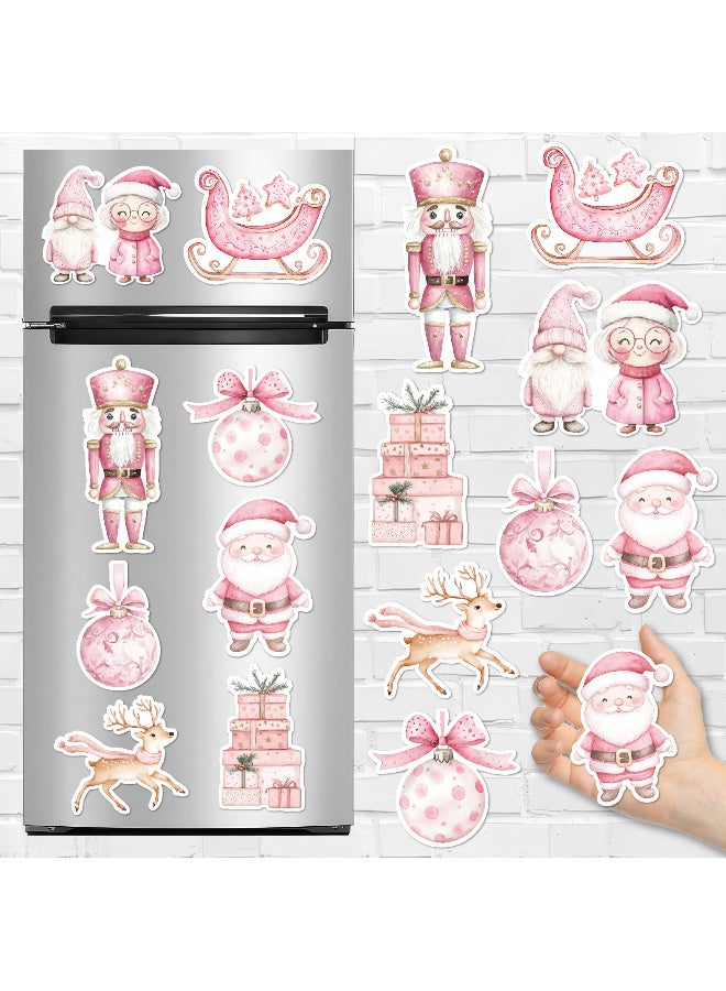 مجموعة مغناطيسات الثلاجة للكريسماس – 8 قطعة تصاميم احتفالية أنيقة تشمل سانتا، أشجار الكريسماس، رقاقات الثلج وزينة العيد – مثالية لتزيين الثلاجة، المطبخ، والمنزل بلمسة موسمية دافئة - Image 1
