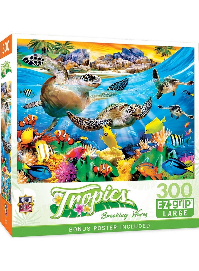 MasterPieces 300 Piece Ez Grip Jigsaw Puzzle Breaking Waves 18"X24" - Image 1