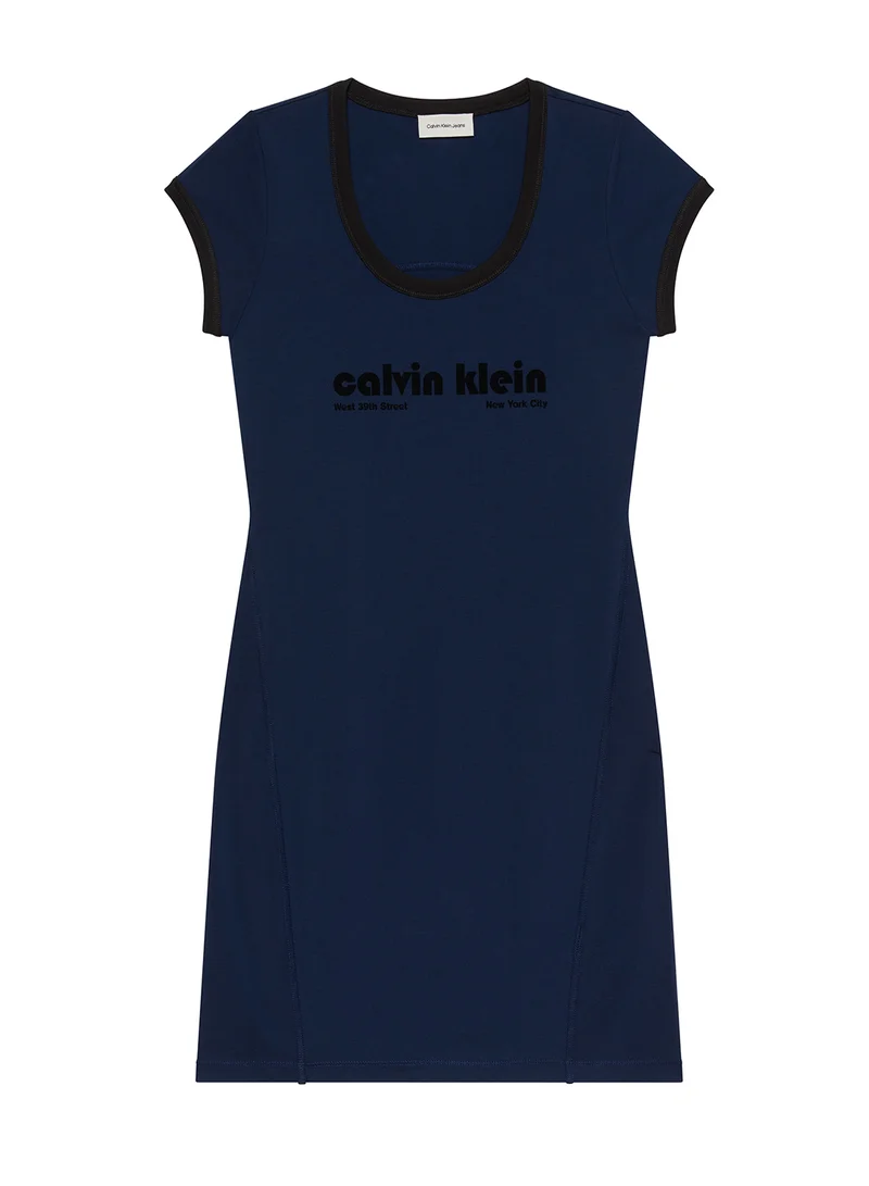 Calvin Klein Jeans Logo T-shirt Mini Dress