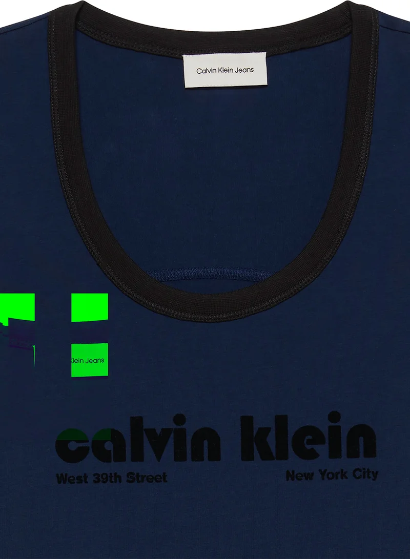 Calvin Klein Jeans Logo T-shirt Mini Dress