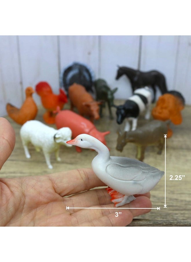 GiftExpress - 12Pc Large Farm Animal Toy Figures - Image 1