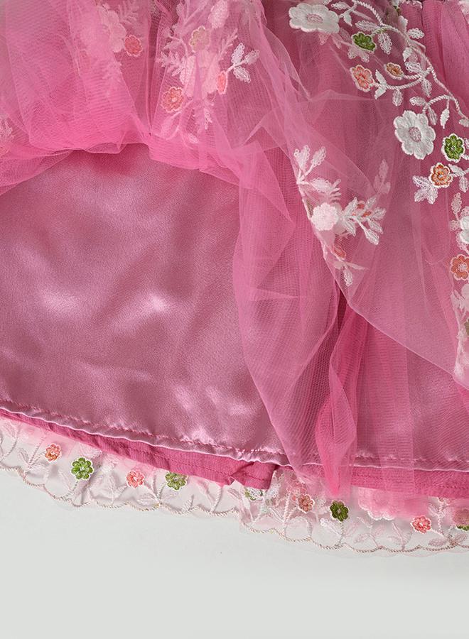 بيلا مودا فستان سهرة تول مزين بالزهور - Image 4