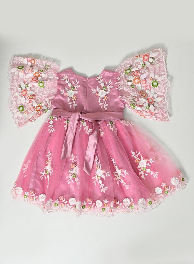 بيلا مودا فستان سهرة تول مزين بالزهور - Image 2