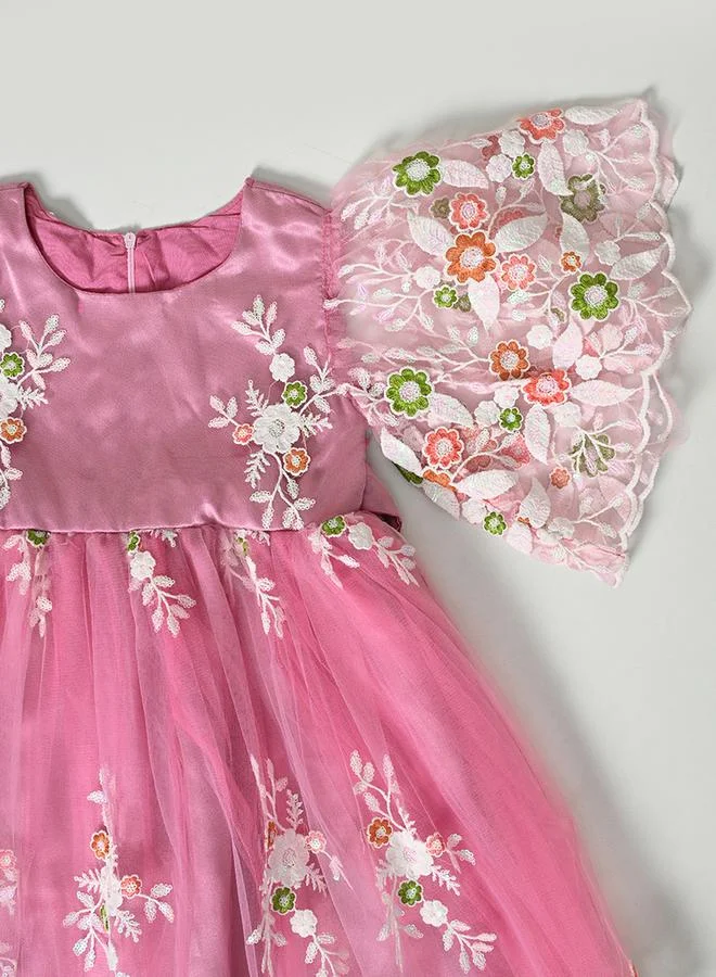 BELLA MODA Floral Tulle Party Dress