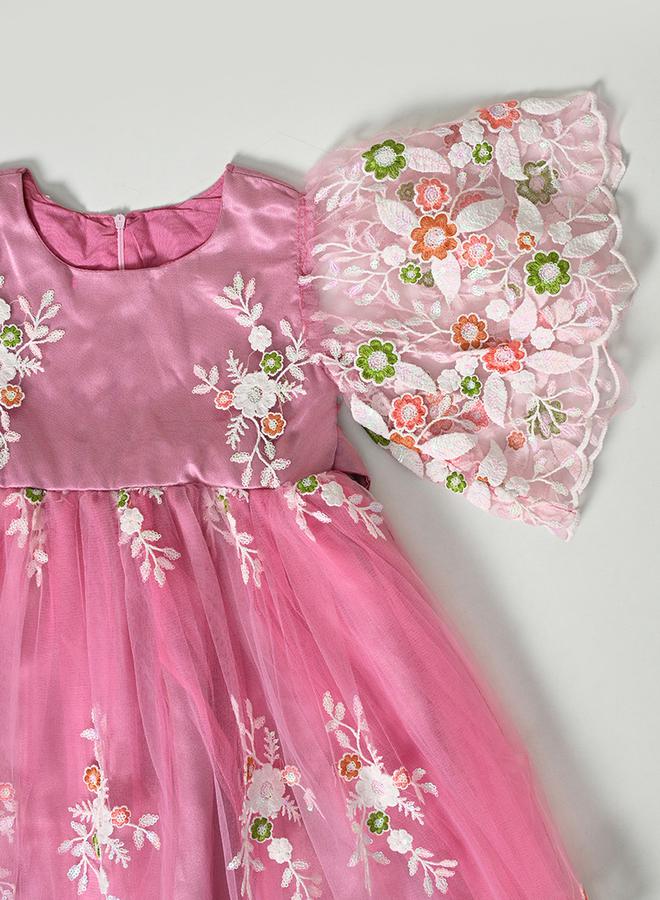 بيلا مودا فستان سهرة تول مزين بالزهور - Image 3