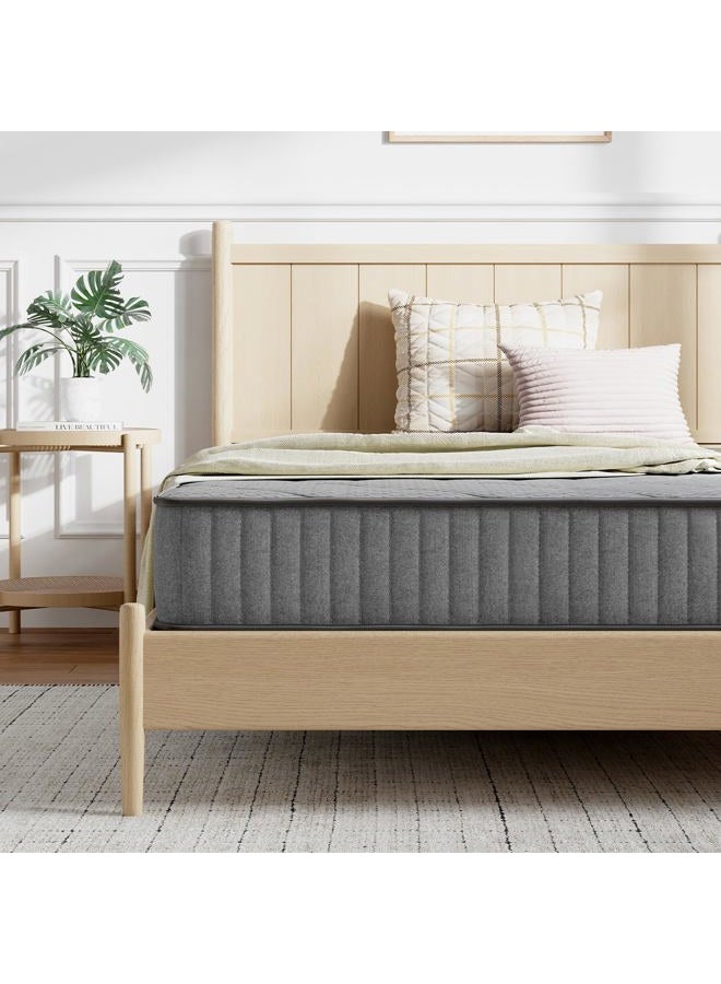 Novilla 8 Inch Twin XL Mattress, Hybrid Mattress Twin XL in a Box with Individual Pocketed Springs & Gel Memory Foam for Body Support & Back Pain Relief & Cool Night Sleep, CertiPUR-US Certified - Image 1