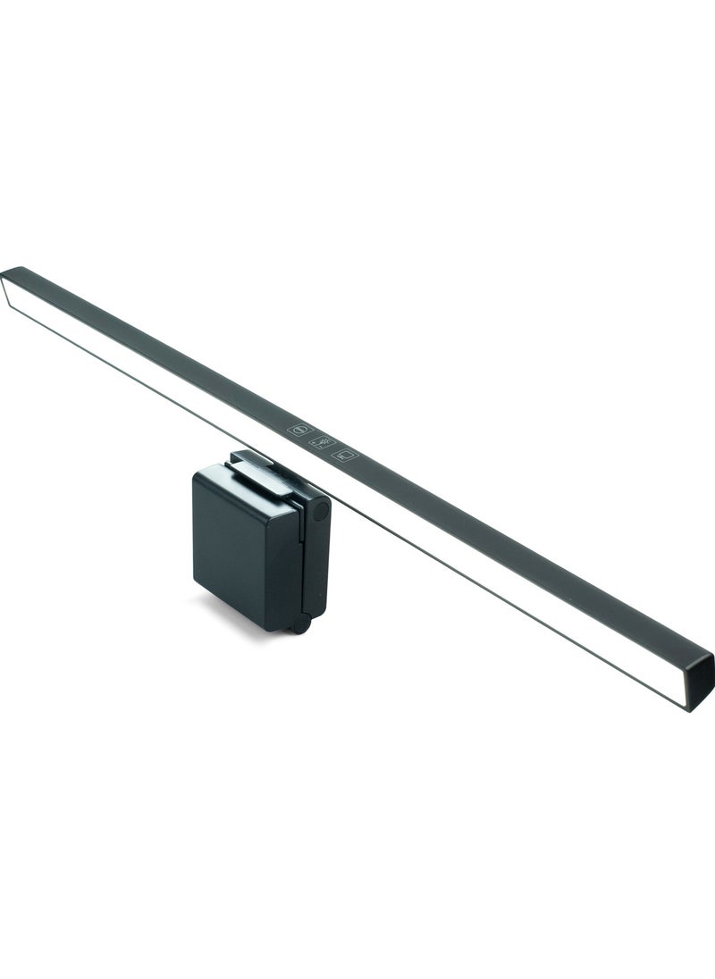 Generic - LED Computer Monitor Light Bar – Adjustable Brightness & Temperature, Anti-Glare Screen Lighting with Blue Light Filter for Eye Care, Long Hours Use (Compatible with All Monitors & Laptops)  (Black, 50cm) - Image 1