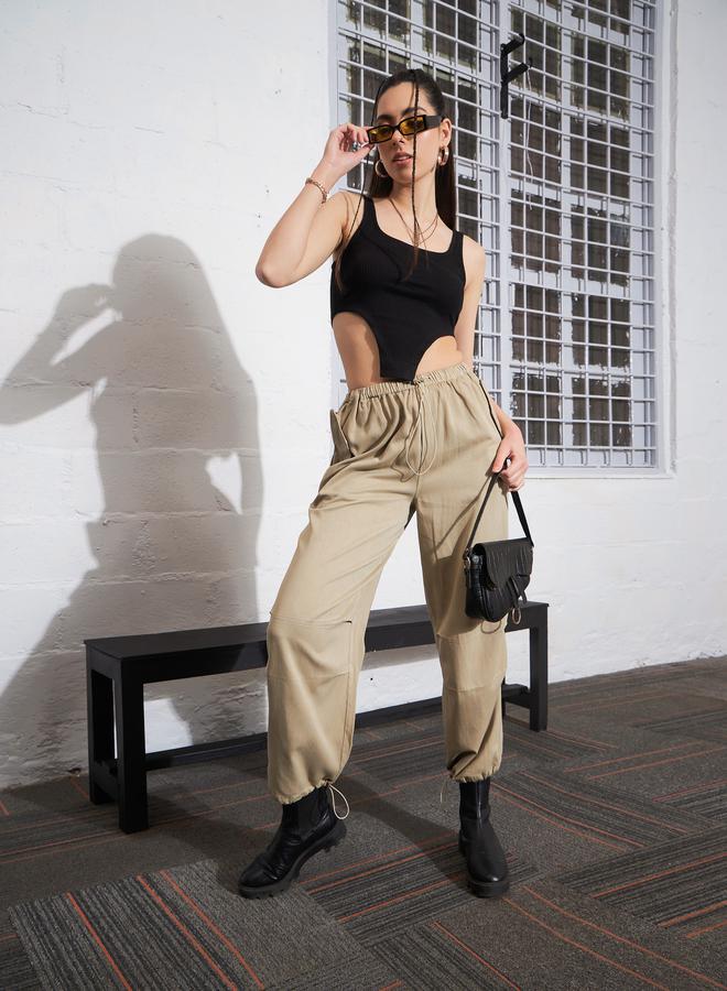 ساسافراس بنطلون جوجر كارغو تويل مطوي من ستايلي - Image 2