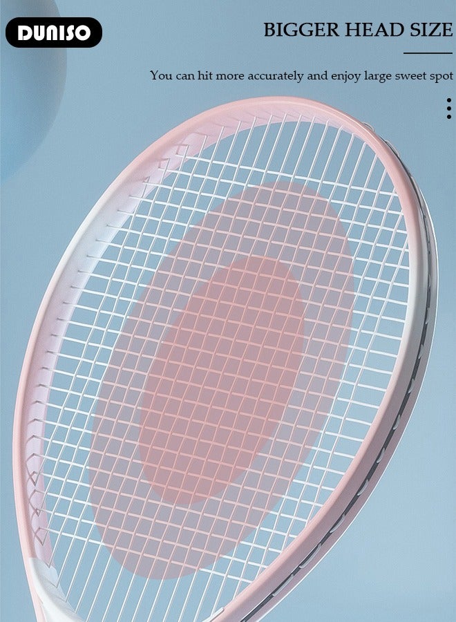 Generic Single Tennis Racket Set for Student Training Tennis and Beginners of 1 Tennis Racquet Lightweight Including 1 Tennis Balls 1 Non-slip Hand Glue 1 Tennis Bag and 1 Water Injection Base  - Image 5