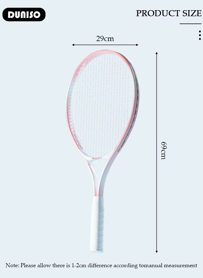 Generic Single Tennis Racket Set for Student Training Tennis and Beginners of 1 Tennis Racquet Lightweight Including 1 Tennis Balls 1 Non-slip Hand Glue 1 Tennis Bag and 1 Water Injection Base  - Image 4