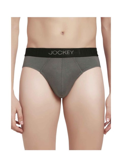 Jockey IC31 Men Supima Cotton Elastane Stretch Solid Brief with Ultra soft Waistband