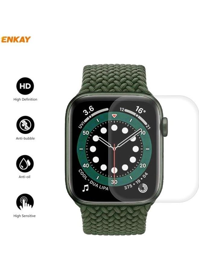 NIBEMINENT Replacement Watchband wiith Screen Protector for Apple Watch Series 6/5/4/SE 44mm Light Grey - Image 4