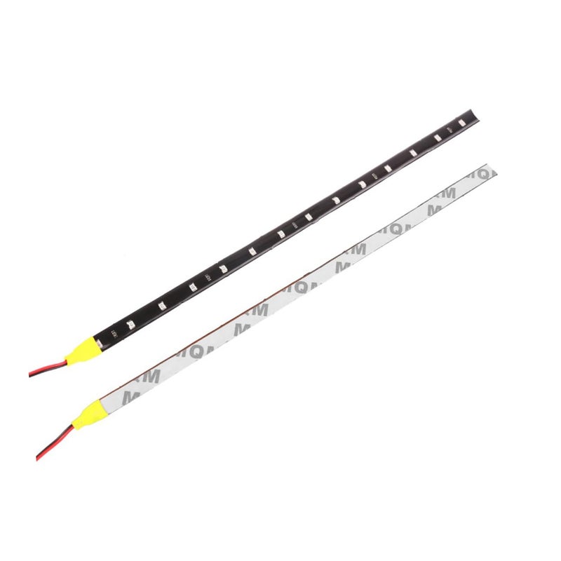 Yellow 12V Auto Decorative LED Strip 15 SMD 3528 30cm Length DRL Light Waterproof - Image 2