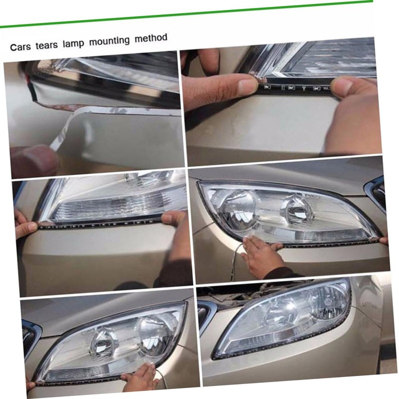Yellow 12V Auto Decorative LED Strip 15 SMD 3528 30cm Length DRL Light Waterproof - Image 4