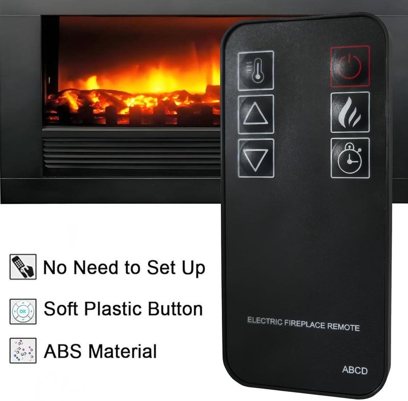 Replacement Remote Control for HOMCOM 3D Electric Firebox Indoor Fireplace Heater - Image 2