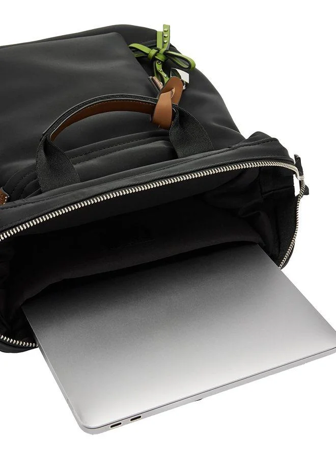 Parfois Black Backpack For 14" Laptop With Pendant for Women | Best Price UAE