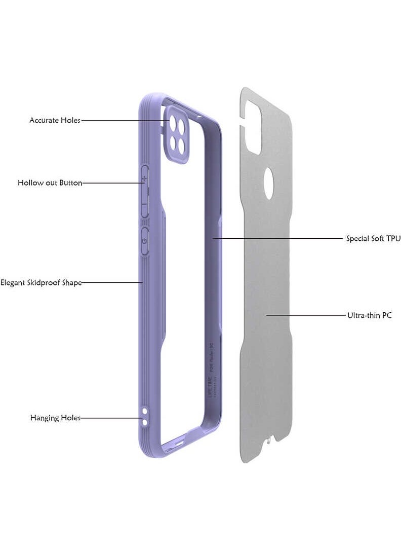 Kvy Xiaomi Redmi 9c Full Protection Colorful Edged Parfait Case  - Image 2
