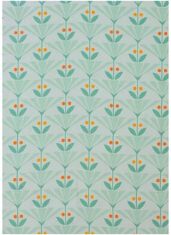 BSB HOME BSB HOME Style Cotton Feel Glace Cotton Elastic Fitted Printed King Size Double Bed Bedsheet with 2 Pillow Cover (78"X72", Small Leaf Printed- Pastel Green), 180 Tc  - Image 5