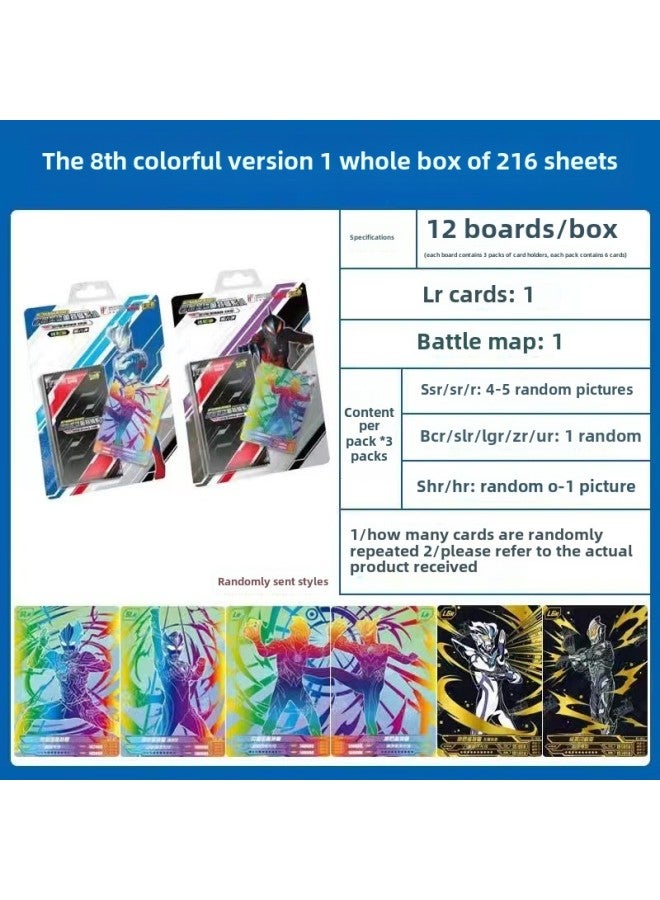 Ultraman Card Deluxe Edition 39th Flash Card Gold Card 3D Card Classic Nebula Edition Card Glory Edition Full Star Card-Color:Colorful Version Of 30 Yuan Package - 1 Random Board (take 12 Boards And Send A Large Box)  - Image 1