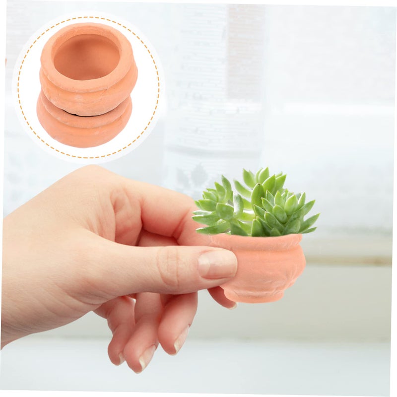 6Pcs Terracotta Mini Flower Pots Indoor Plant Pots With Drainage For Garden Plants - Image 4
