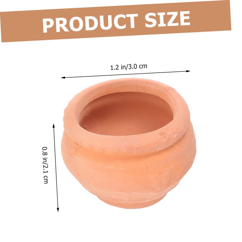 6Pcs Terracotta Mini Flower Pots Indoor Plant Pots With Drainage For Garden Plants - Image 5