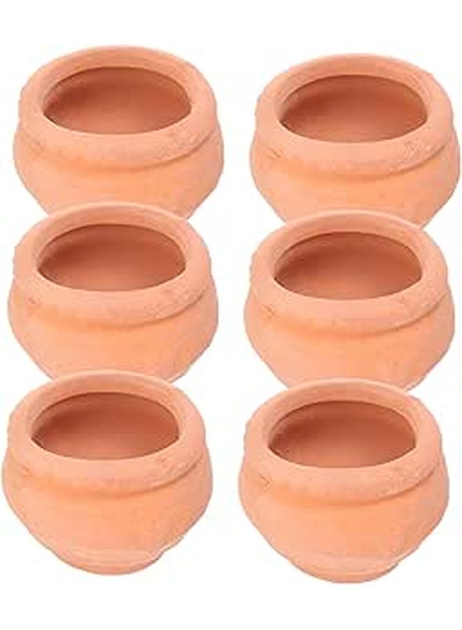 6Pcs Terracotta Mini Flower Pots Indoor Plant Pots With Drainage For Garden Plants - Image 1