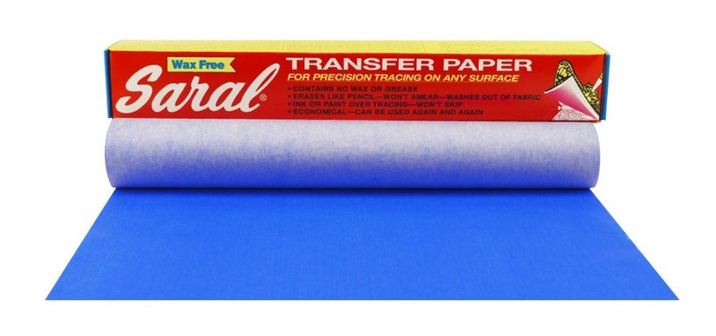 Saral Paper Corp Wax Free Transfer Tracing Paper  Blue  12 Inches x 12 Foot Roll