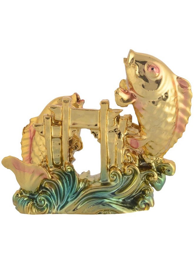 GJ Vastu Feng Shui Colorful Fish for Good Luck and Prosperity/Double Fish (7 cm x 3 cm x 8 cm) - Image 5