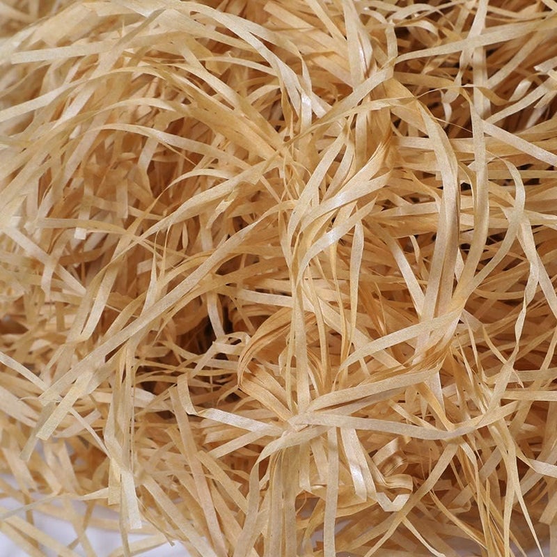 Red Dot Gift® 100g Kraft Raffia Paper Shreds - Eco-friendly Crinkle Cut Filling for Gift Boxes - Image 1