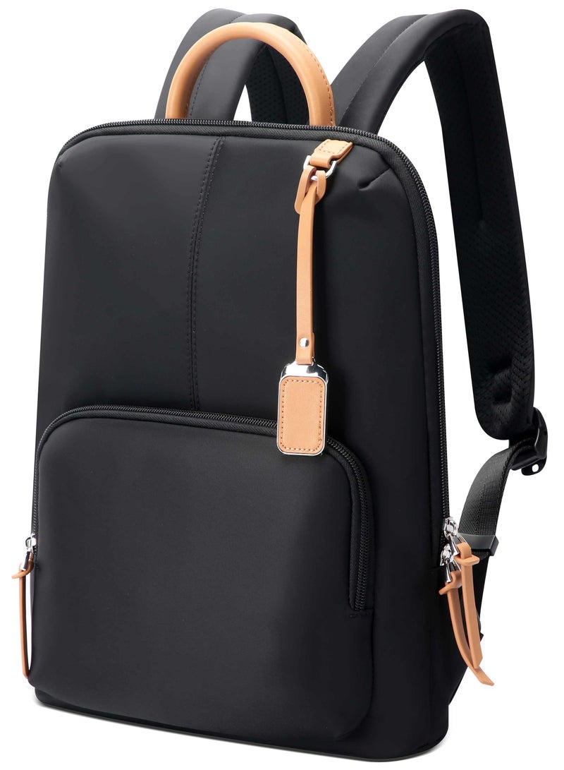 Bopai New Style Women Laptop Backpack - Elegant Minimalist Design with Premium Features for Work, Travel & Daily Use BO-LB521-Black - Image 1