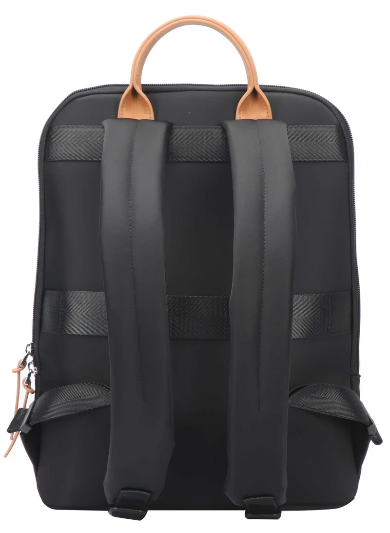 Bopai Black Premium Lightweight Slim Ladies Laptop Backpack Water Resistant Synthetic Leather Daypack for Casual/Office/School/College, BO-LB521, Black for Women | Best Price UAE