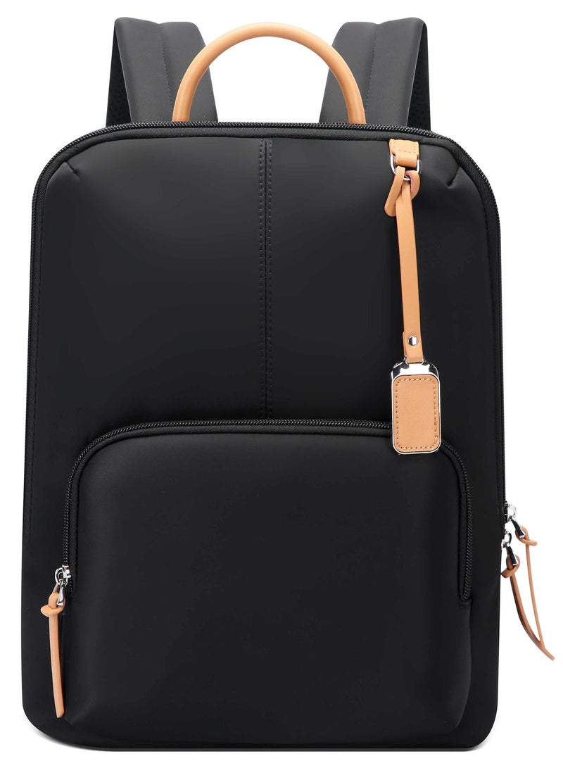 بوباي New Style Women Laptop Backpack - Elegant Minimalist Design with Premium Features for Work, Travel & Daily Use BO-LB521-Black - Image 3