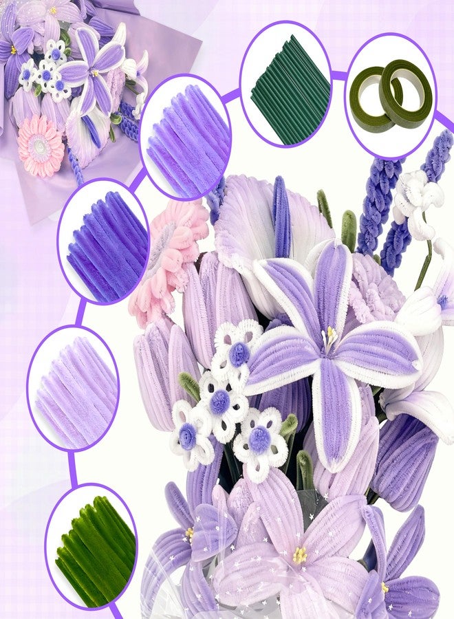 LINAYE Pipe Cleaners for Craft 500PCS(Purple) - Image 4